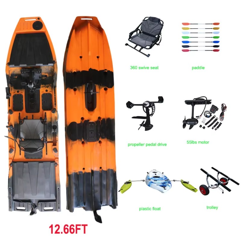 قارب كاياك فايكنج 12.6 قدم بمح - مراجعة Fishing Kayak Trolling Motor وسعره