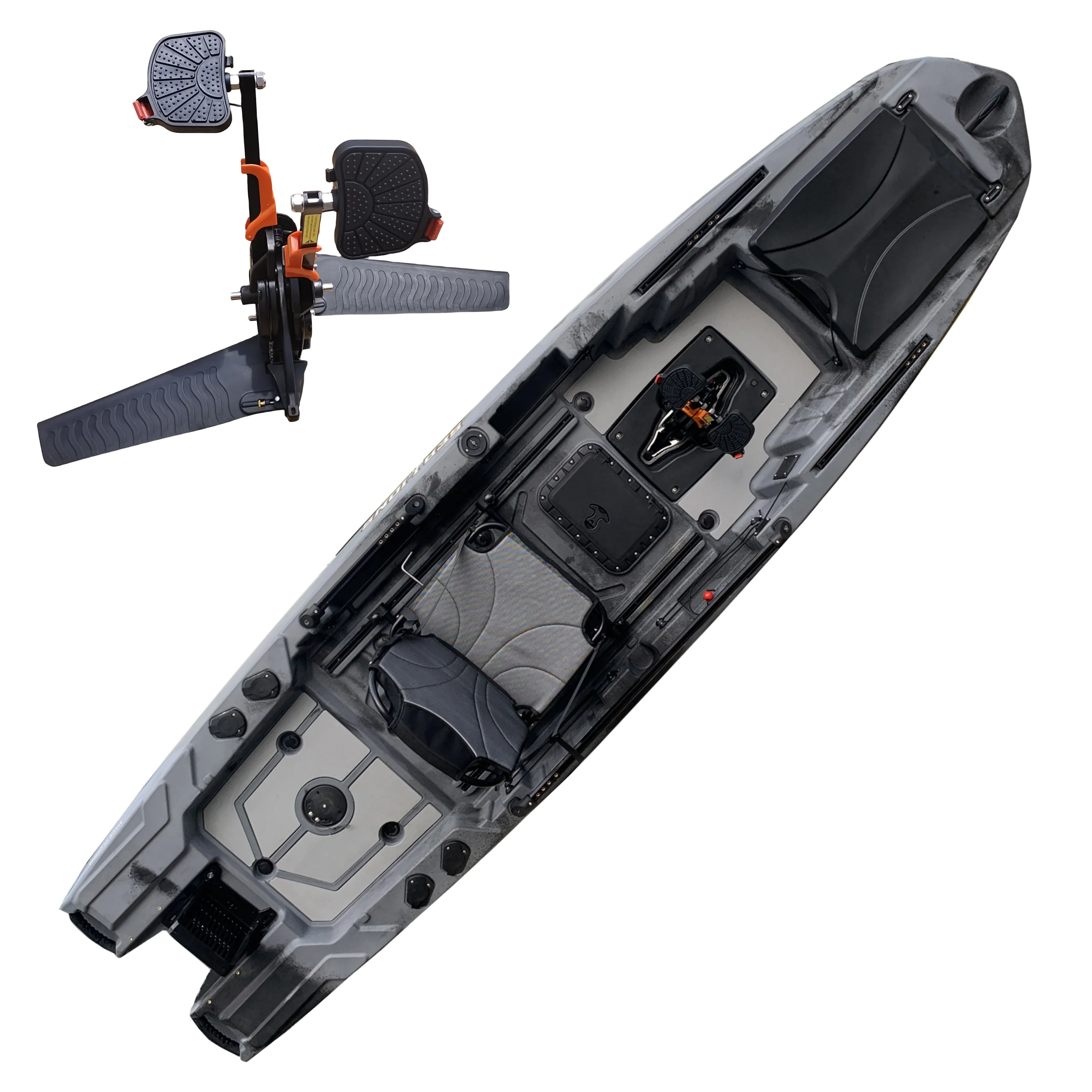 المهنية البلاستيك كاجاك دواسة  - مراجعة Fishing Kayak Seat وسعره