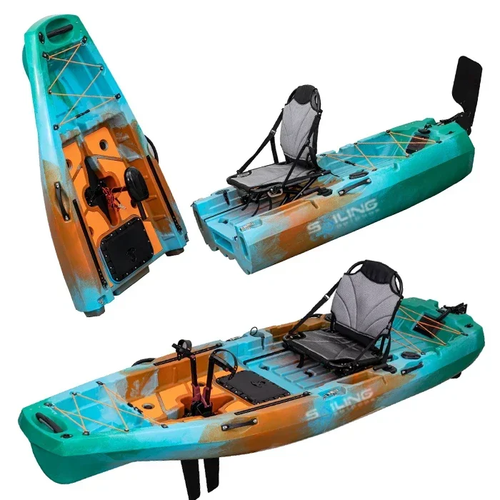 قارب بلاستيكي قابل للطي بطول 9 - مراجعة Fishing Kayak Pedal Drive وسعره