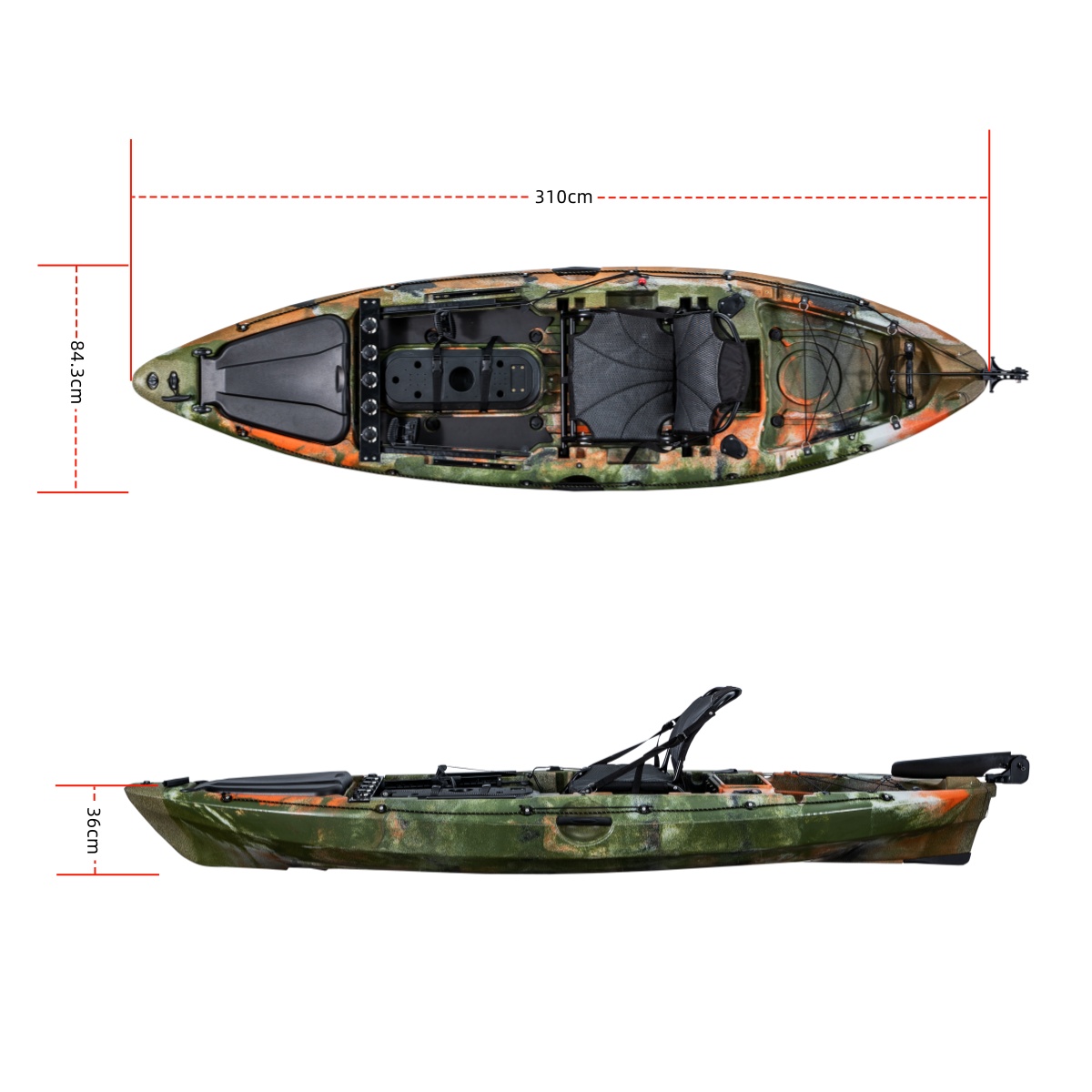 الدرجة الأولى واحدة الصيد كايا - مراجعة Fishing Kayak Seat وسعره