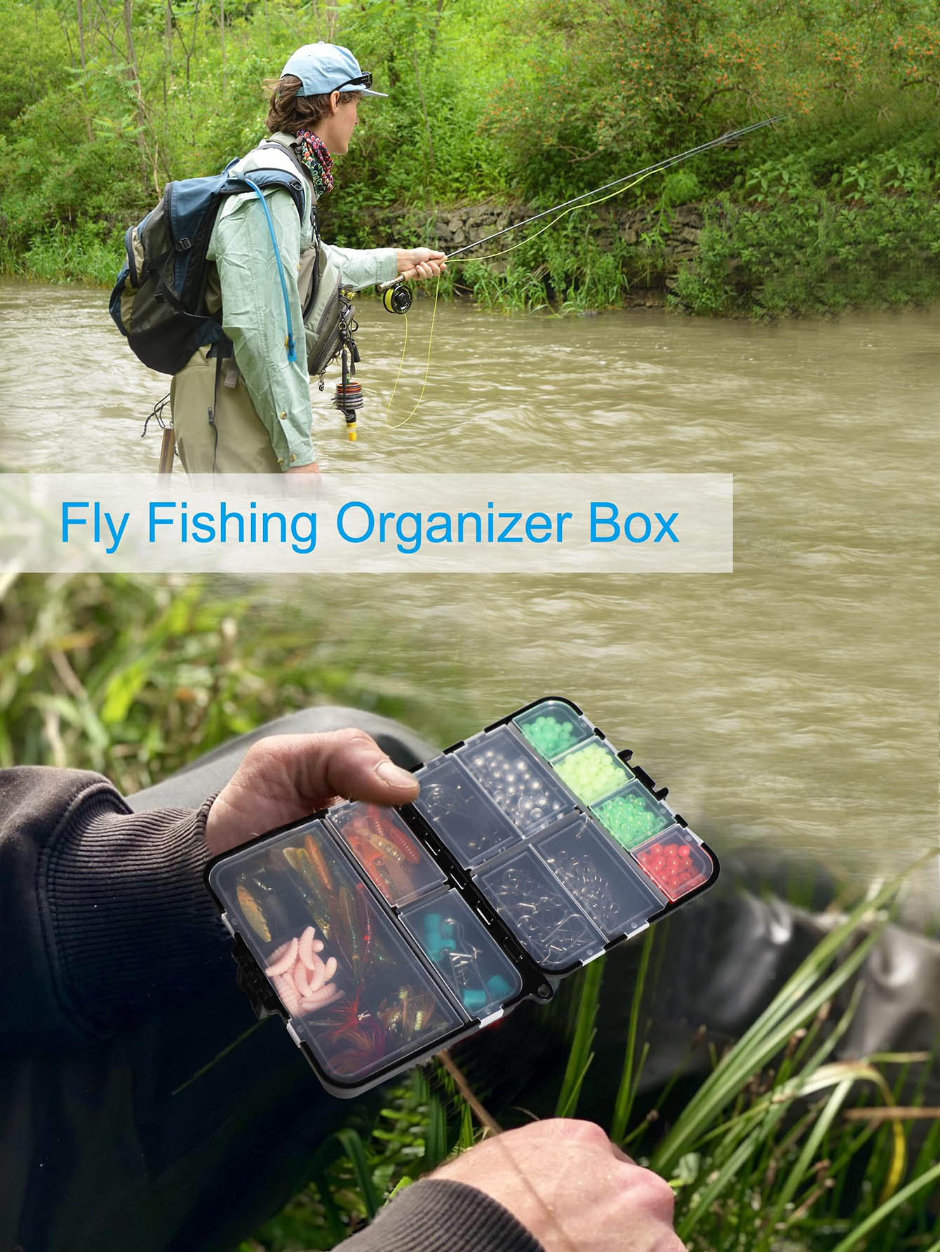 صندوق معالجة صغير منظم صناديق  - مراجعة Fishing Kayak Crate وسعره